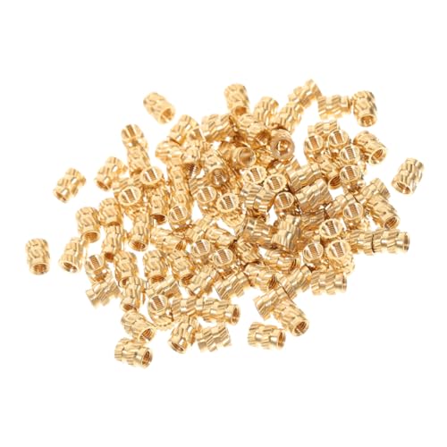 JECOMPRIS 100pcs Threaded Inserts for Printers and Plastic Laptops Heat Set Inserts Knurled Design