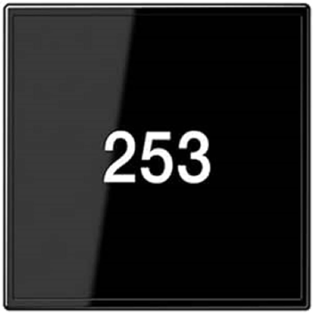 Plaque en verre pour signalisation LED noir pour bureau et accueil