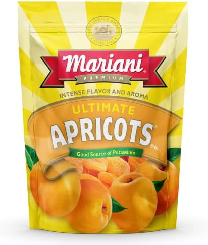 Mariani Premium Ultimate Dried Apricots | Dried Fruit | No Sugar Added, Gluten Free, Vegan, Fat Free, Non-GMO, Resealable Bulk Bag - Healthy Snacks for Kids & Adults, 48oz (Pack of 1)