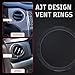 AJT DESIGN Vent Ring for Tundra (2014-2021) | Blackout Accessory | Impact Resistant ABS Plastic Car Vent Cover Ring Designed For Toyota Tundra | Made in USA
