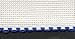 Produktbild Zweigart 1 m Aida-Band, Farbe weiß mit blauem Rand, 10cm breit