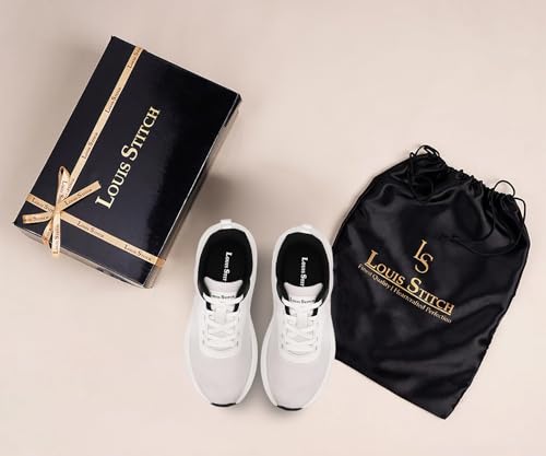 Image of LOUIS STITCH Men's Lightweight Athleisure Sport Shoes | Ultra Cushioned Sole | Casual Lace-Up Sneaker and Athleisure Wear | Perfect for Casual, Gym & Travel Wear | LS-AT-FS02