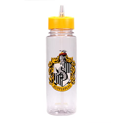 Half Moon Bay Water Bottle | Harry Potter Hufflepuff Water Bottle With Straw | Drinks Bottle | Kids Water Bottles With Straw | Harry Potter Water Bottle Harry Potter Gifts For Girls & Hufflepuff Gifts