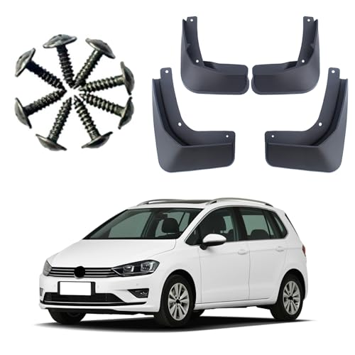 Image of Mud Flaps Splash Guards Fit for Volkswagen Golf Sportsvan(2016-2018),Tire mud Guard,No Drilling Fender Flares,Anti Splash Sewage Mud,Front and Rear Wheel fenders,4PCS