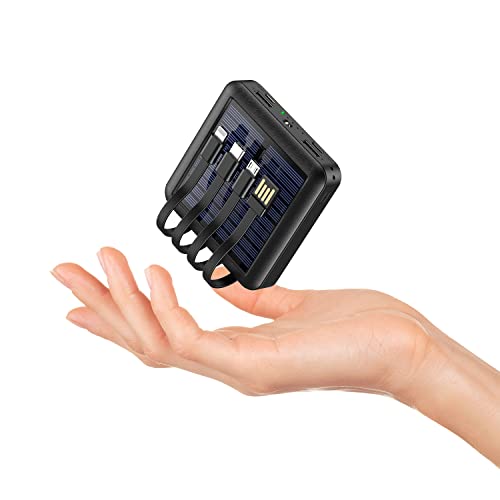Xuniktek Solar Portable Charger 12000mAh, Small Solar Power...