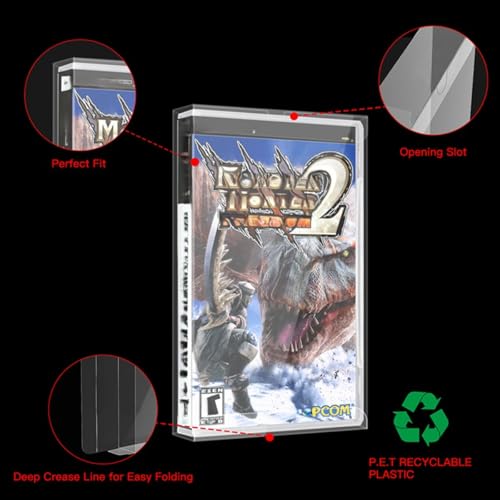 Image of 10 Pcs Clear Transparent Game Card Storage Protection Display Box Protector Compatible with PSP /Playstation Portable CIB Cartridge