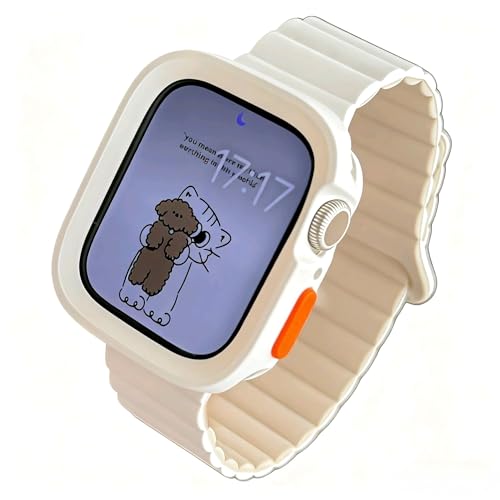 ninesang Ή Apple Watch X}[gEHb`P[X pXgoh iWatch Series 8 7 6 5 4 SE 3 2 1 AbvEHb` Jo[ PCf 49mm 45mm 44mm 42mm uXbg jp