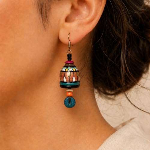 Image of Handcrafted Bohemian & Ethnic Earrings Collection for Women - Artistic, Nature-Inspired Statement Designs in Studs, Drops & Chandeliers