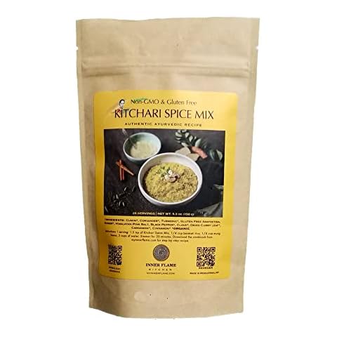 Inner Flame Kitchari Spice Mix - Gluten FREE, Vegan, Non GMO, No Preservatives, 25 Servings Cover