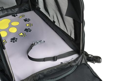 DEEMEED Hundetasche Motorrad XL - Transportbox für große Hunde bis 36kg - Universalbefestigung für Sissybar & Gepäckträger - Cordura 1500D, stabilisierter Aluboden & maximale Belüftung