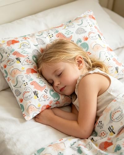 Image of ALVABABY Toddler Pillowcases Cotton Kids Pillow Cover Fit 13 inchx 18 inch or 12 inchx16 inch