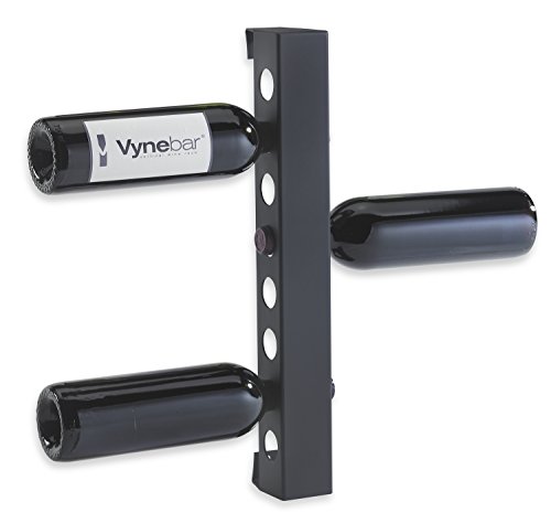 Vynebar 8 Black Bead Blast Vertical Wine Rack