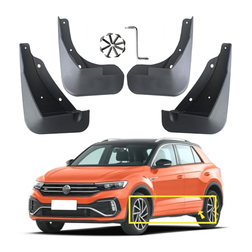 Bavettes garde-boue pour VW T-Roc R-Line et R 2017-2025 lot de 4 pare-boue noirs