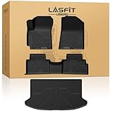 LASFIT Floor Mats & Cargo Mats for KIA Soul 2020-2025 (Only Fit Cargo Floor in Higher Position Without Subwoofer) All Weather TPE Custom Fit Floor Liners Car Mats & Trunk Mats Full Set