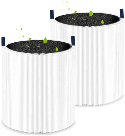 2 Pack 511 Replacement Filter Compatible with Blueair Blue Pure 511 Air Cleaner Purifier, True HEPA Filter Particle and Activated Carbon Replacement Filter
