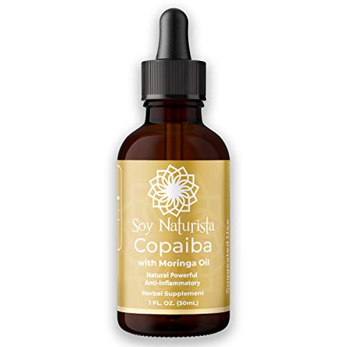 Digestible Essential Copaiba Oil with Cold Pressed Moringa Oil - Natural Powerful Anti-Inflammatory Herbal Supplement - Helps Manage Acute, Chronic Pain and Central Nervous System 30ml (37 Day Supply)