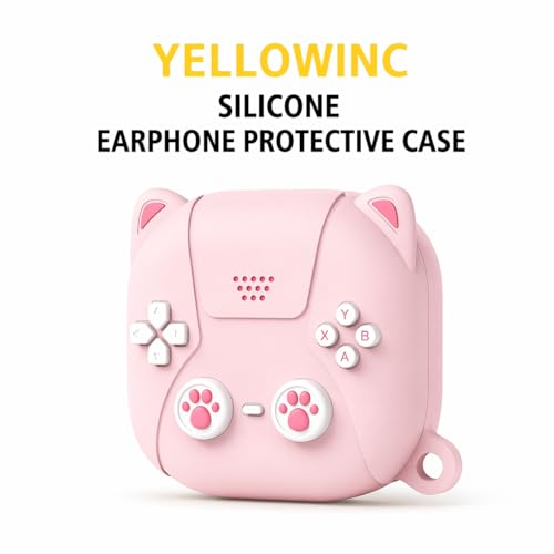 Image of Silicone Case Cover for Samsung Galaxy Buds Core (2025) (Cat Pink)