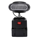 Oreilet Car Heater, Battery Operated Space Heater, 1300mAh Li Battery, Defogger Fan Quiet for Car Office Indoor Use