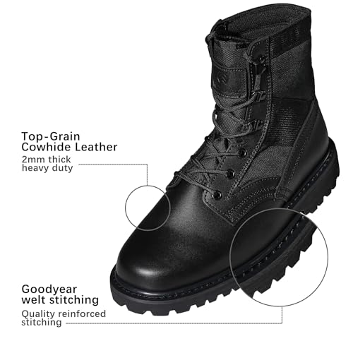 Work Boots for Men Soft Toe Breathable Waterproof Work Shoes for Construction Non Slip Black boots Mens Rubber Sole botas de trabajo para hombre Combat Working Stylish zapatos4