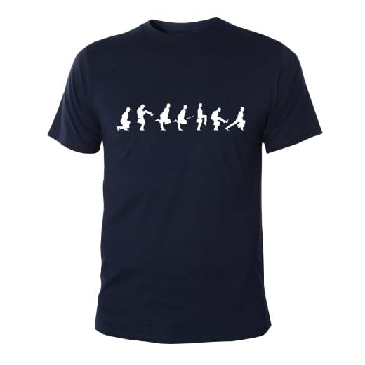 Mister Merchandise Cool rolig t-shirt Silly Walks Great Britain Monty Python