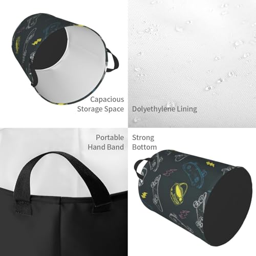 Panier à linge bac de rangement couvertures et vêtements pour chambre à coucher - 5