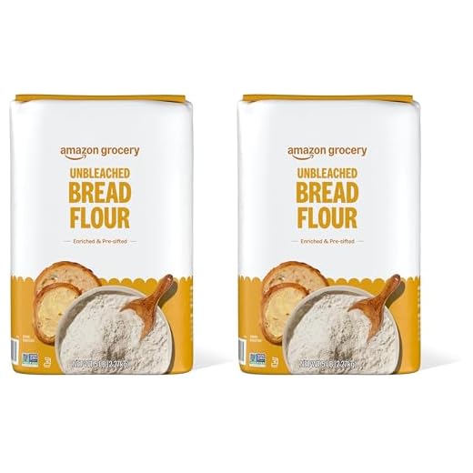 Amazon Fresh, Enriched Bread Flour, Unbleached, 5 Lb (Pack of 2)