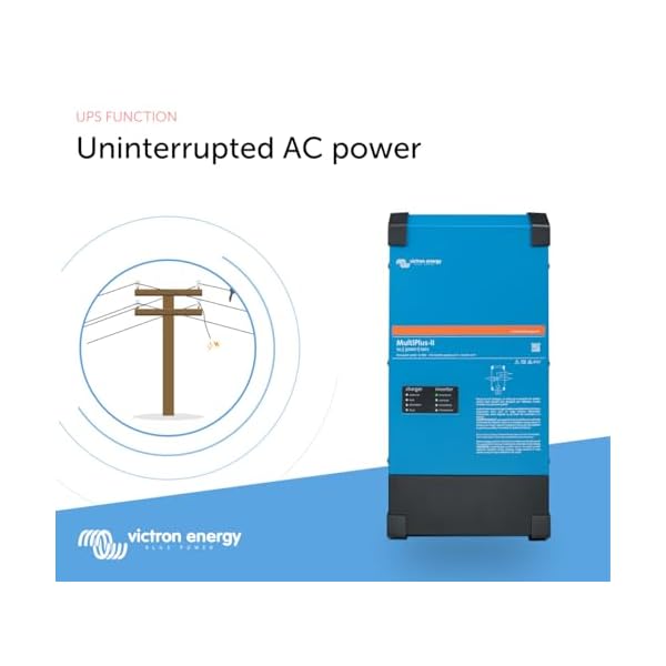 Victron Energy MultiPlus-II 2X Pure Sine Wave Inverter Charger for 120 amp Battery, 120V, 3000VA 12-Volt - Image 6