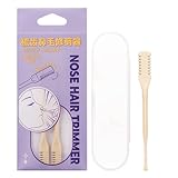 Schmerzloser Nasenhaarschneider - 2 in 1 Haarschneider, Nasenhaarklipper...
