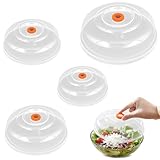 Leyrens Cubierta para microondas Libre BPA, Pack 4 Unidades 4 tamaños, Cubierta...