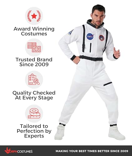 Costume d'astronaute pour adulte Morph combinaison spatiale blanche - 6
