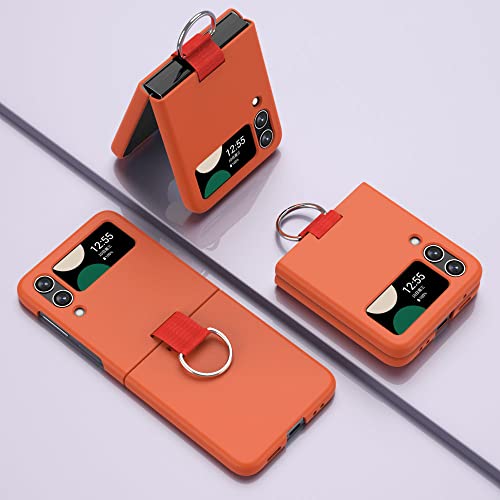 Coque Galaxy Z Flip 4 avec anneau protection PC rigide vert clair - 3