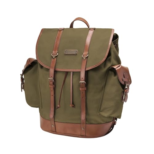 DRAKENSBERG Rucksack 'Henry' aus Canvas, Leder...
