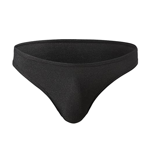 Men's Ribbed Ribbed Stretch Fit Low-Rise Briefs,Solid Color Lightweight Sexy Bulge Enhancing Classic Trendy Underwear