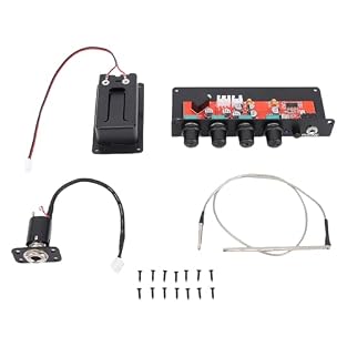 [Professional Sound Enhancement] Silent guitar pickup features built in delay effect and multi dimensional EQ for rich spatial dimension adding depth to acoustic classical folk guitar performances without environmental interference [Versatile Tone Co...