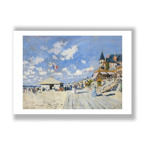 Impression d'art mat Claude Monet Trouville grand format pour décoration murale
