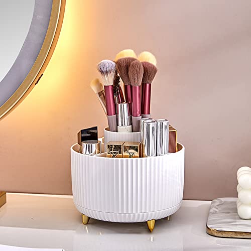 Qwrqwr Schminktisch Organizer - 2 Stück Geflochtene Kosmetik Körbe