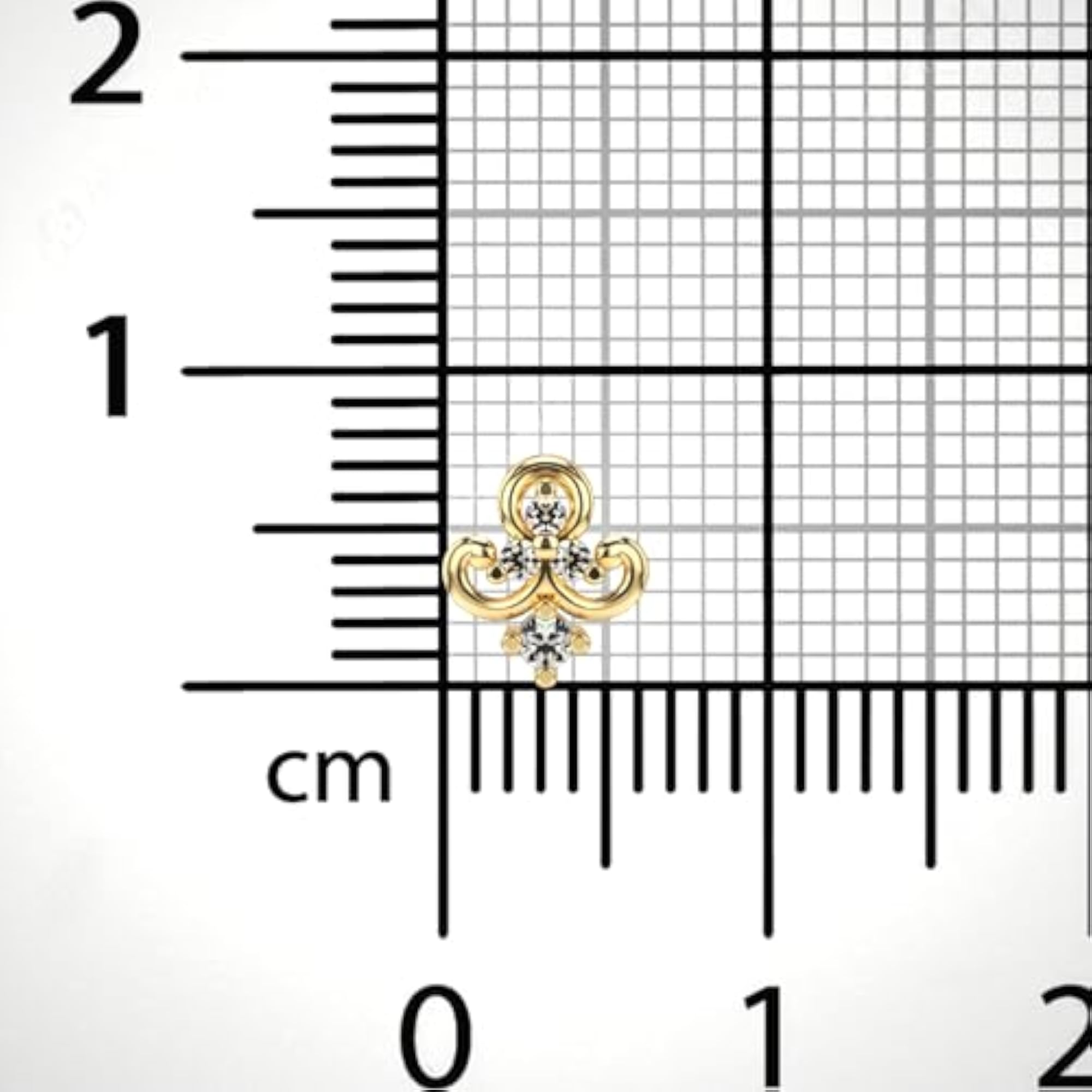 Women's Hallmarked Gold & Lab Grown Diamond Nosepin