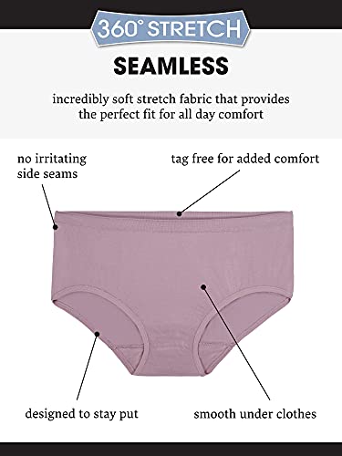 Fruit Of The Loom 6DSLHS1 Womens No Show Seamless Underwear, Amazing Stretch & Panty Lines, Available In Plus Size Hipster Panties thumb #4
