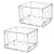 Vtopmart 2 Pack Large Foldable Open Front Storage Bins with Lids for Potato and Onion, Stackable Clear Plastic Container Organizer for Pantry, Kitchen, Cabinet, Bathroom, Closet Organization
