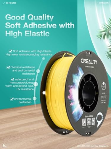 Image of Creality TPU Filament 1.75 2 kg, 95A 3D Printing Filament, High Hardness & Resilience, Soft Adhesive Material, Elastic, 1kg(2.2lbs) Flexible Filament 1.75mm, for 3D Printer