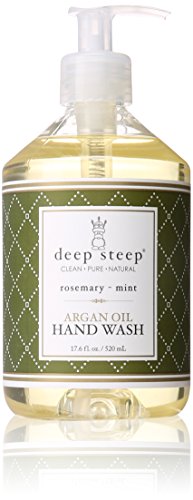 Deep Steep Argan Oil Liquid Hand Wash, Rosemary Mint, 17.6 Fluid Ounce