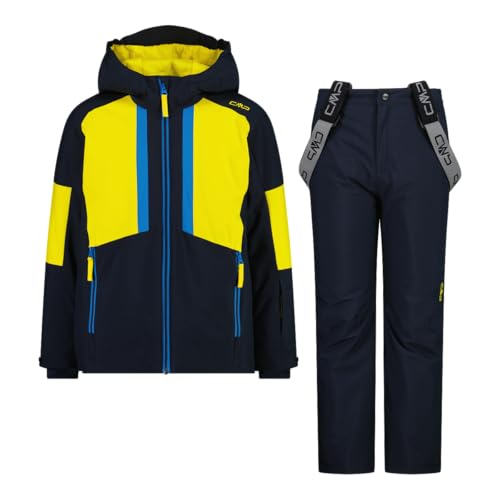 WP 10.000 CMP Set Tuta Sci da Bambino in Twill, 35W0294 (Winter Sun/Blu Scuro, 140)