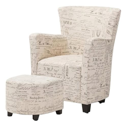 Sillón Contemporáneo Tela Diseño Blanco miniatura 1