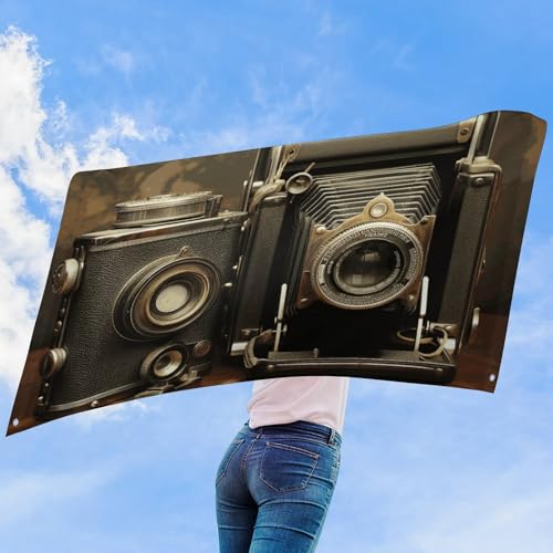 Drapeau pour appareil photo ancien avec 4 œillets : fini les bannières fragiles qui se déchirent - 8