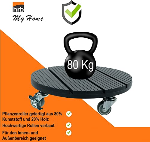 Pflanzenroller HRB WPC wetterbeständig mit 80 kg Tragkraft