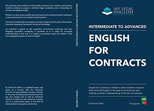 English for Contracts, : English for Contract law, Portuguese language version (Mylegalenglish, Portuguese language editions Book 4) (English Edition)