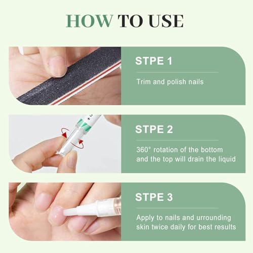 Nail Care Pen Nagelpilz Stift, Nagelpilz Stift, Nail Care Pen Nagelpflegestift Nagelpflege Nägel Reparatur Nail Care Pen Für Gepflegte Fingernägel & Fußnägel (4PC)