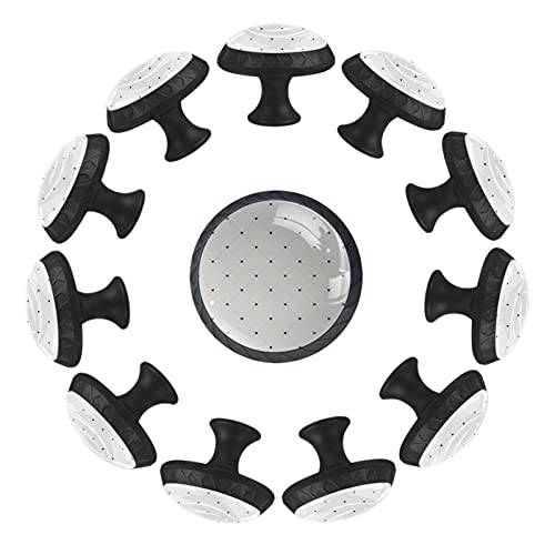Boutons de tiroir ronds 35 mm Blue Diamond (lot de 12) pour meuble et commode