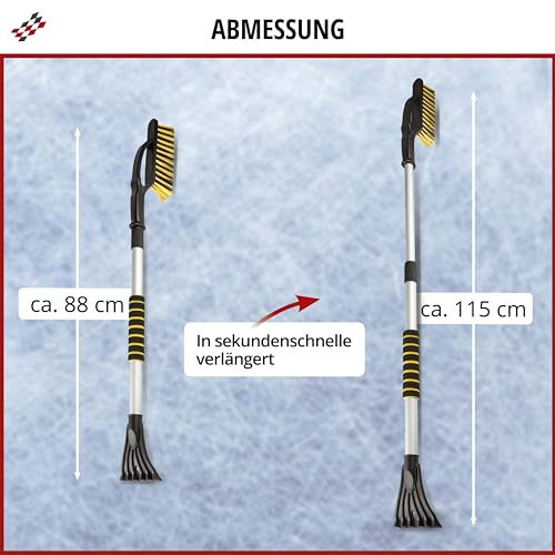 Walser Eiskratzer mit Schneebesen und Teleskopstange, ausziehbar