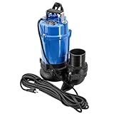 HS3.75S HSZ3.75S Automatic Electric Submersible Wastewater Pump replacement for Tsurumi Pump 1 HP 115V HS3.75S-62 Submersible Trash Water Pump 61 GPM 3660 GPH 3'' Straight Male NPT